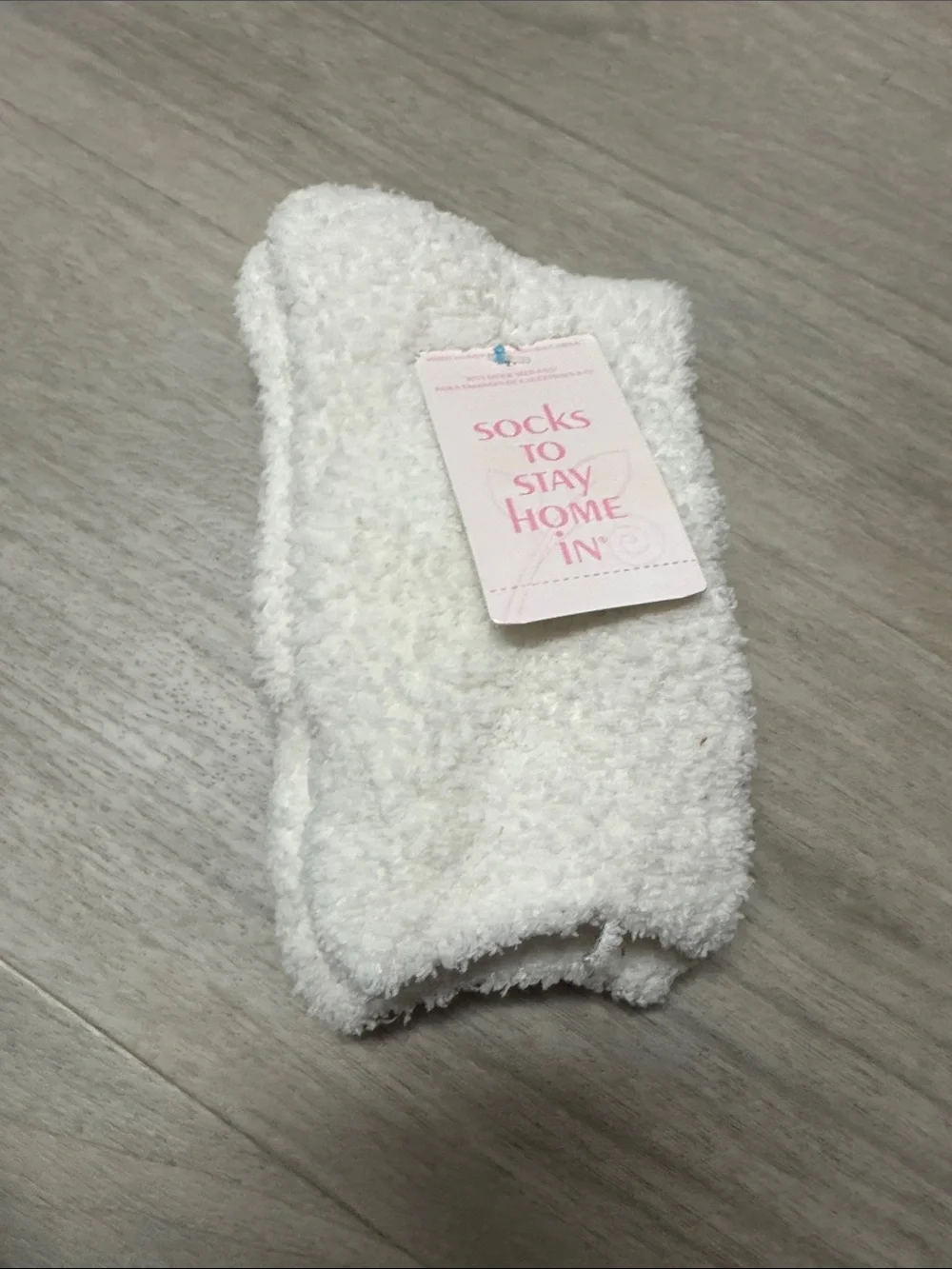 jcpenney Cream Plush Cozy Home Socks